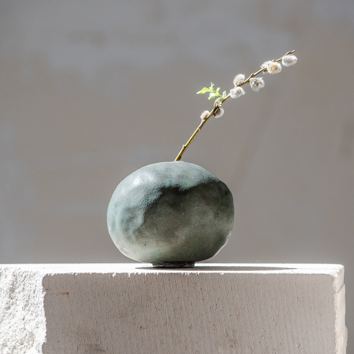 Handmade Ceramic Wabi Sabi Vase | Modern Stoneware Vase for Flowers | Home Decor