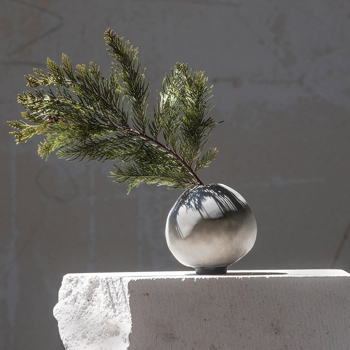 Gray Ceramic Wabi Sabi Vase, Minimal Vase, Handmade Ceramic Vase, Ceramic Vase for Flowers, Modern Ceramic Vase, Home Decoration Object