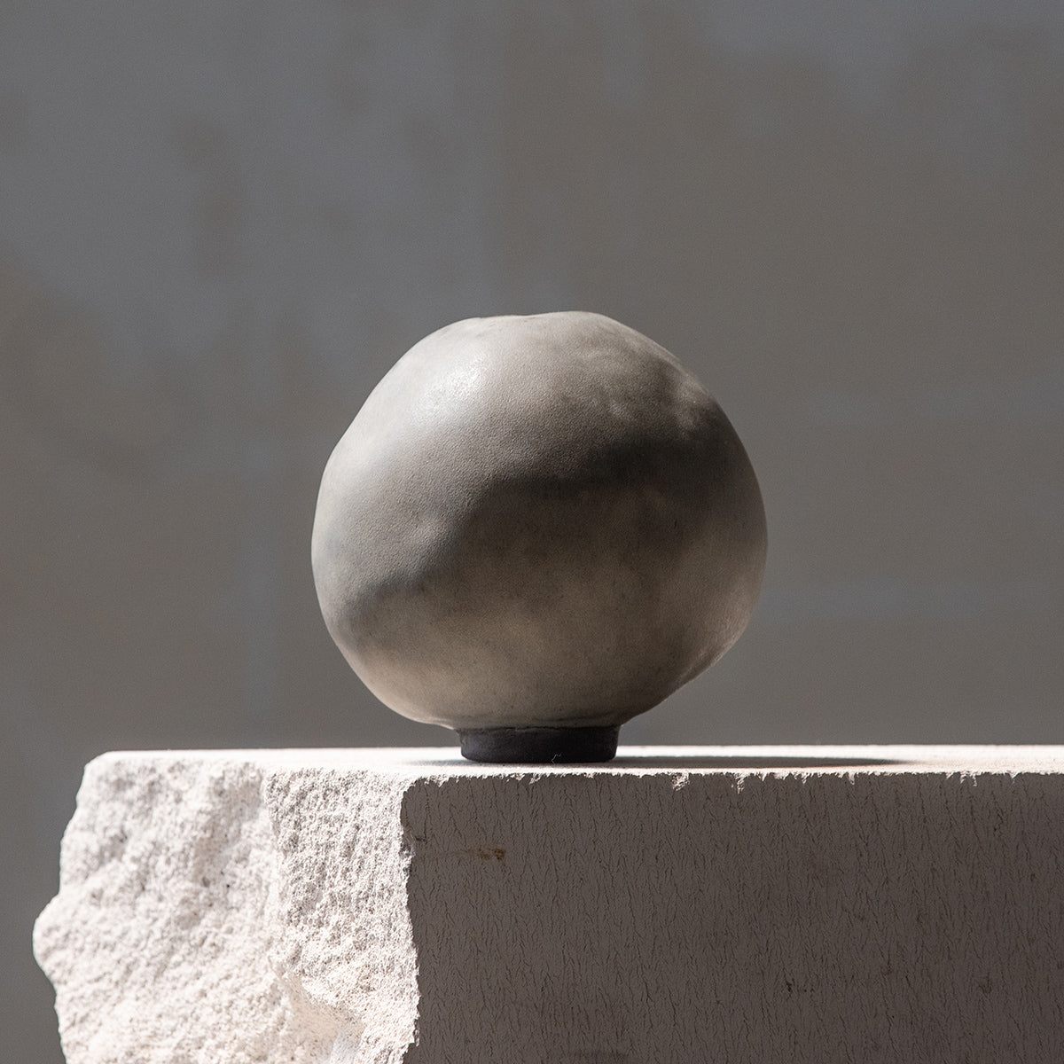 Gray Ceramic Wabi Sabi Vase, Minimal Vase, Handmade Ceramic Vase, Ceramic Vase for Flowers, Modern Ceramic Vase, Home Decoration Object