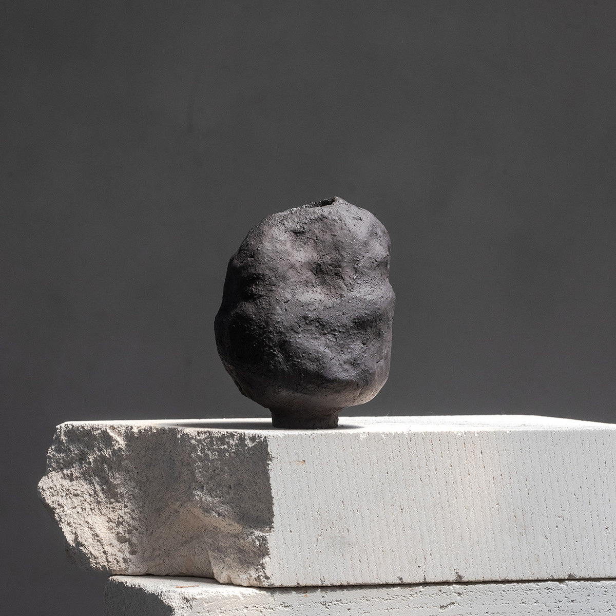 Handmade Ceramic Wabi Sabi Vase | Black Vase | Modern Stoneware Vase for Flowers | Home Decor | Wabi Sabi Art