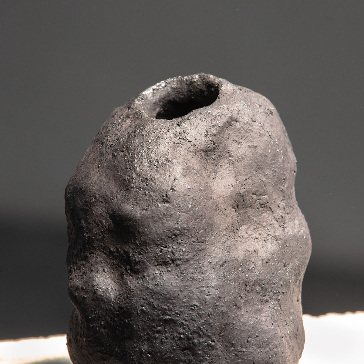 Handmade Ceramic Wabi Sabi Vase | Black Vase | Modern Stoneware Vase for Flowers | Home Decor | Wabi Sabi Art