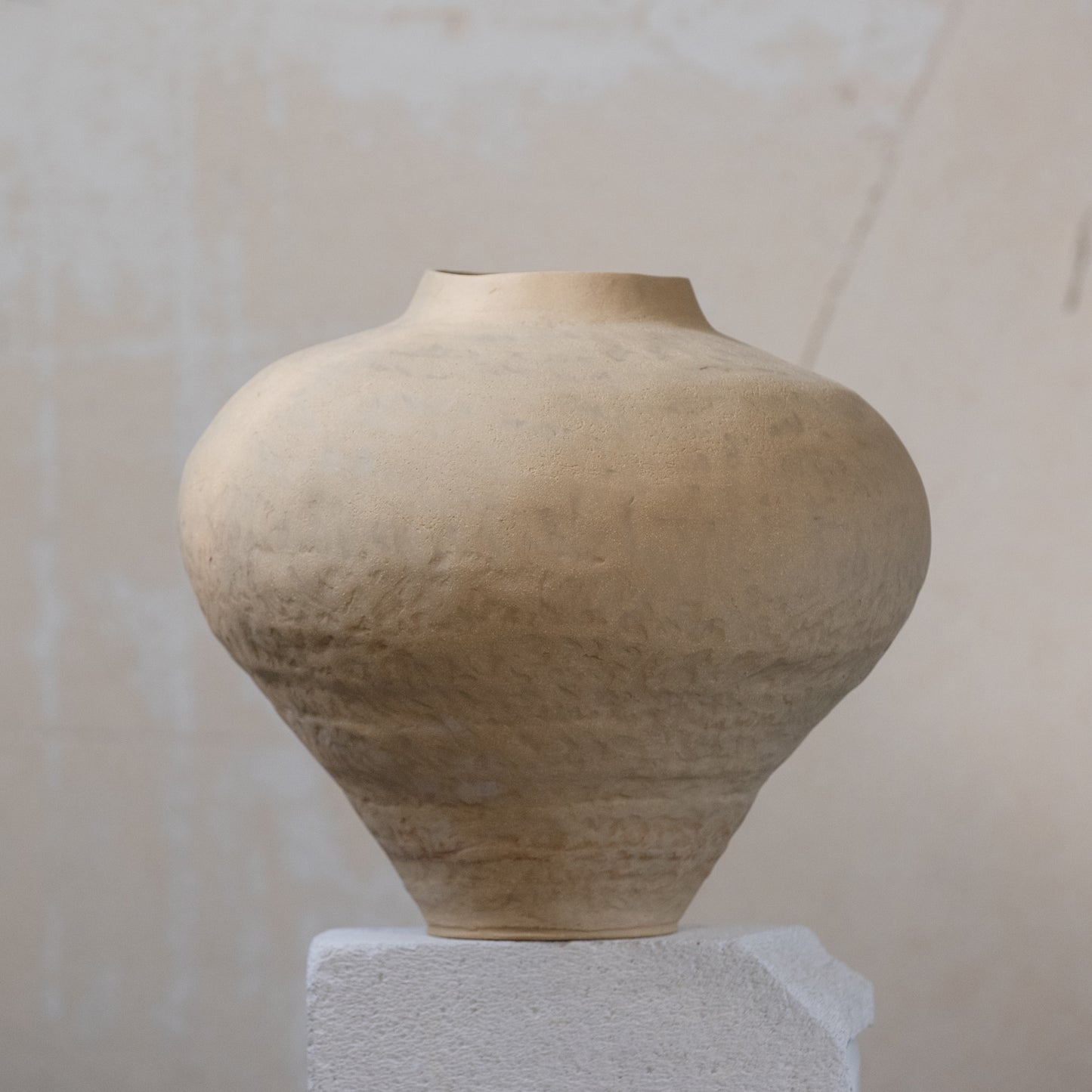 Big VASE in minimal style, textured, designed in warm colors for all interiors, hand-built ceramics, stoneware, waterproof, art collection (Copy) (Copy)