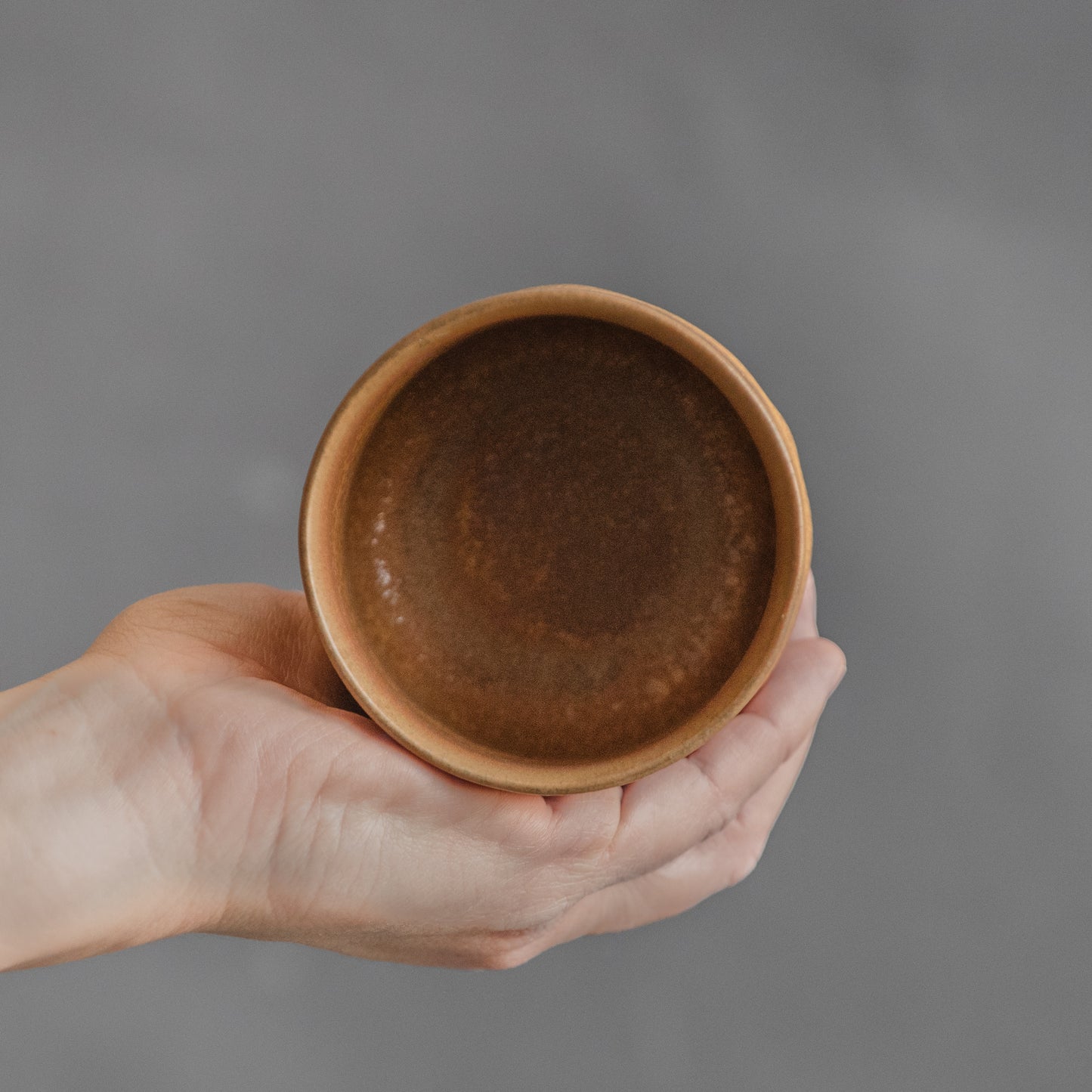 SET of FOUR 8oz сoffee tumblers and FOUR 9oz mugs in Golden Ochre