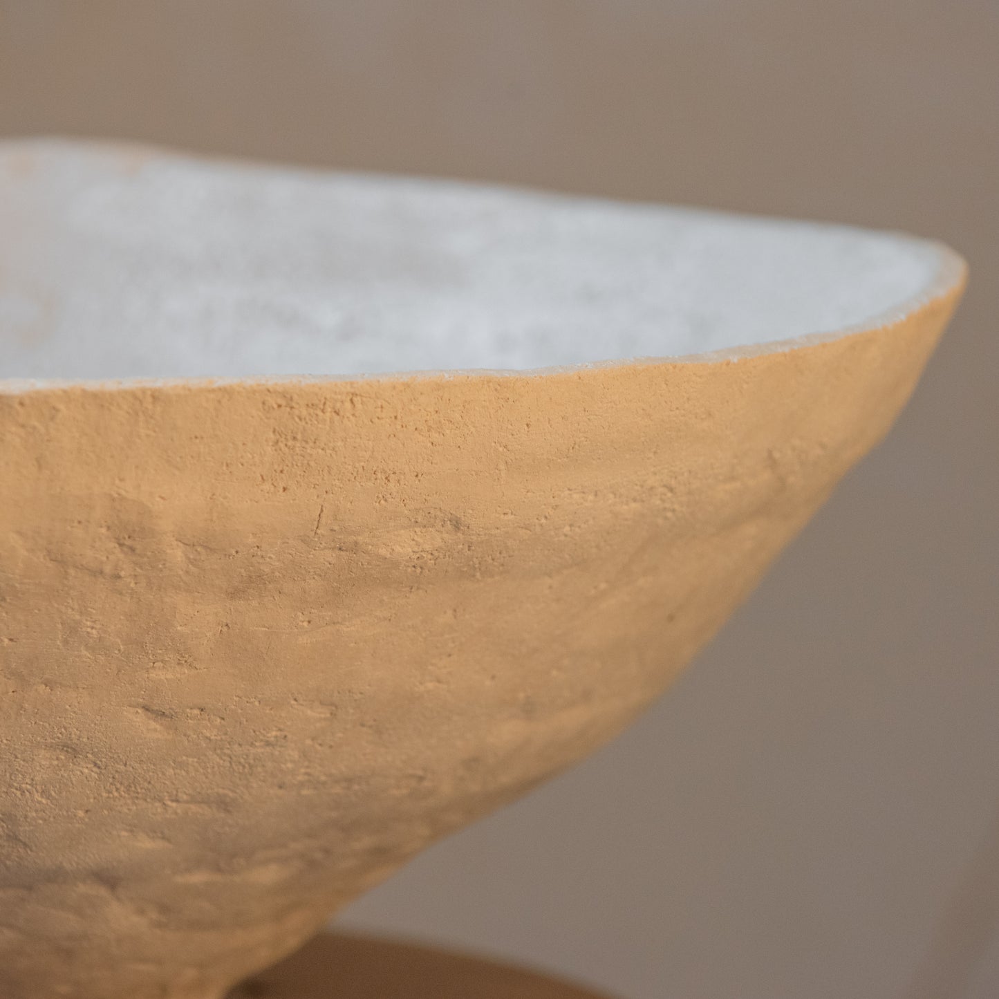 BIG sized INTERIOR BOWL flower fruit bowl, candy bowl, white, wabi-sabi, minimal style for a modern interior, handmade ceramic vase