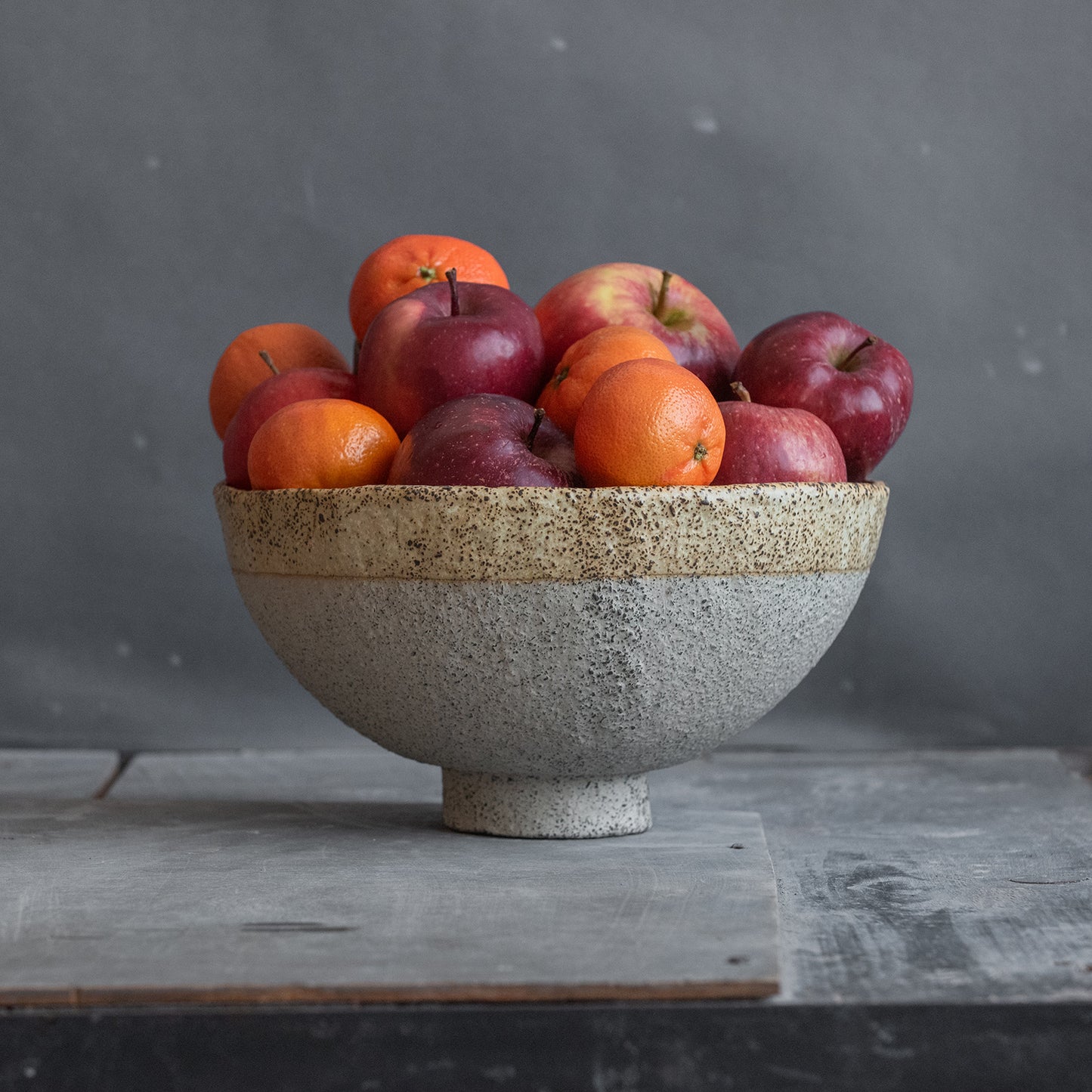 FRUIT BOWL or MIXING BOWL in warm beige in wabi-sabi style for everyday in minimal design, stoneware, handmade ceramic