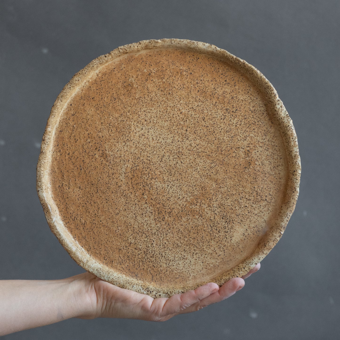 Set of 8 wabi sabi beige plates matt glazed, stoneware handmade ceramics, discounted item