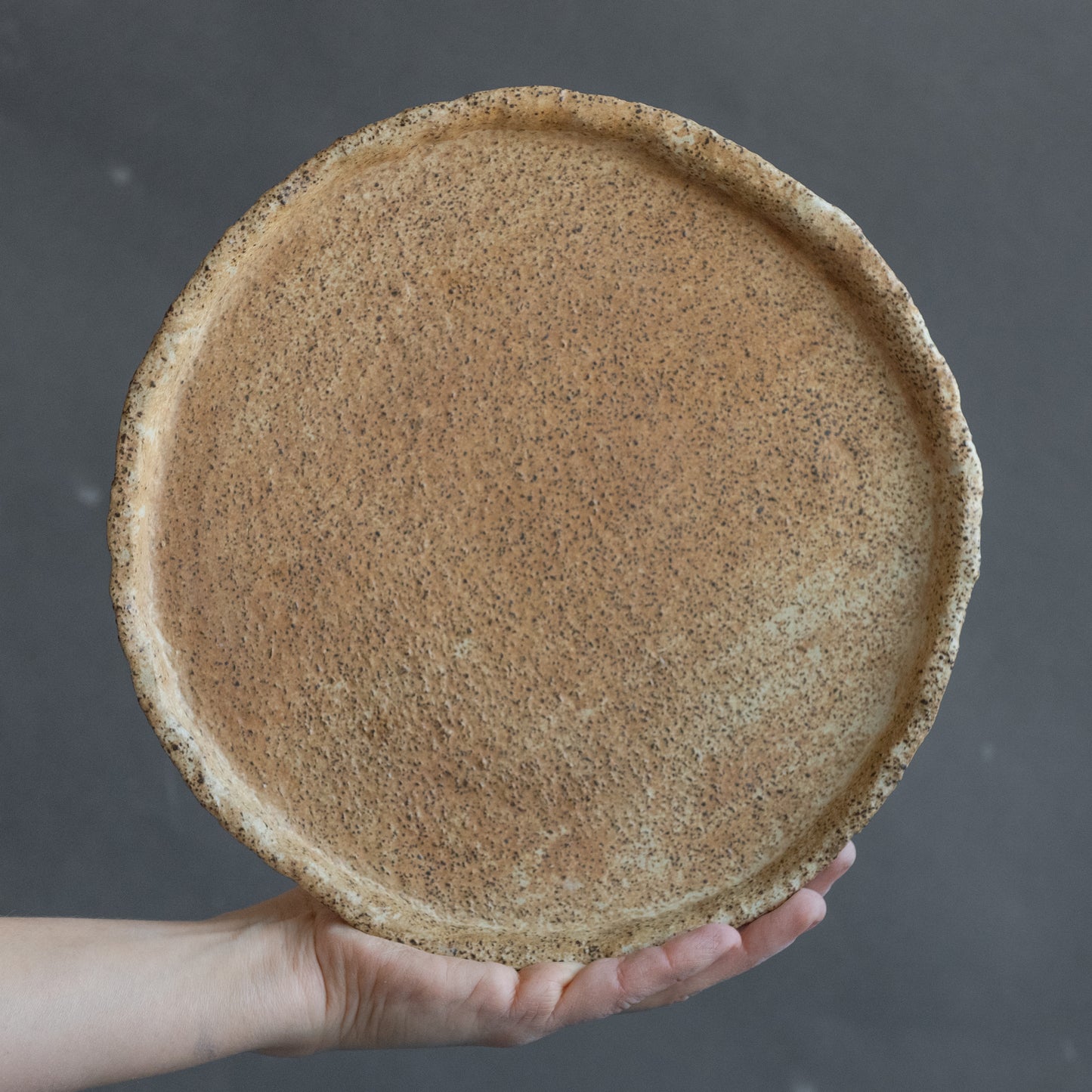 Set of 8 wabi sabi beige plates matt glazed, stoneware handmade ceramics, discounted item