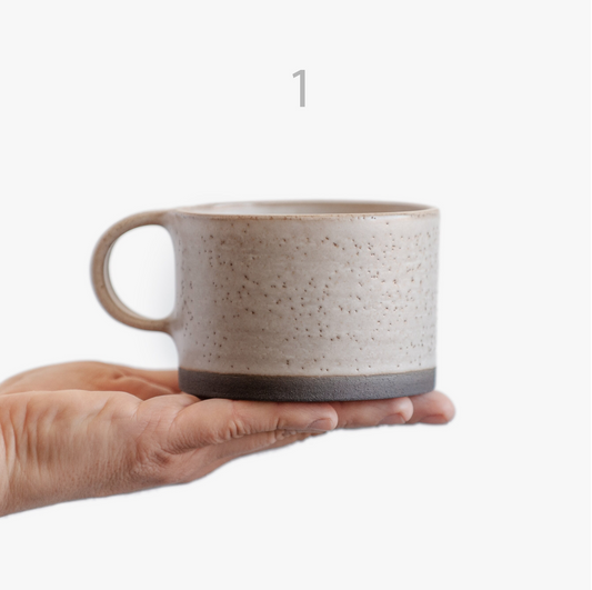 a set of 8 x 15oz mugs in 1, 4, 5, and 7 colors
