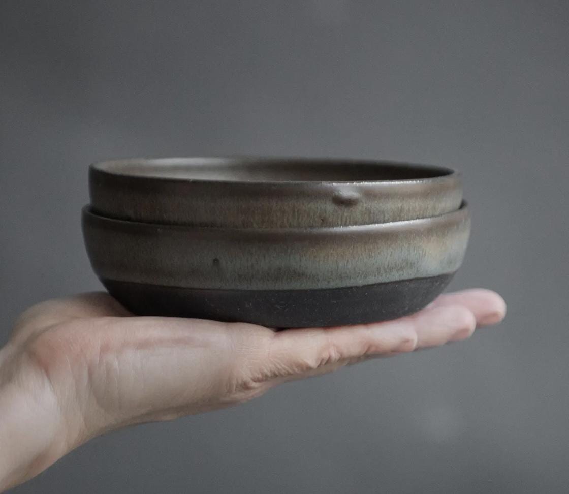 Set of 8 bowls, 3 plates, 2 trays, 1 huge platter, and 2 salt cellars