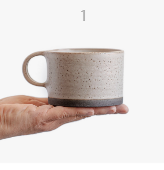 9 of 10oz coffee or tea mugs in 3 colors