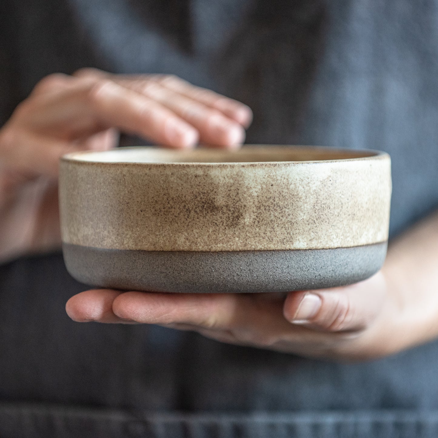 Breakfast/cereal/soup bowl 18oz/550ml for every day in minimal design, different colours, stoneware, handmade ceramic, granola bowl