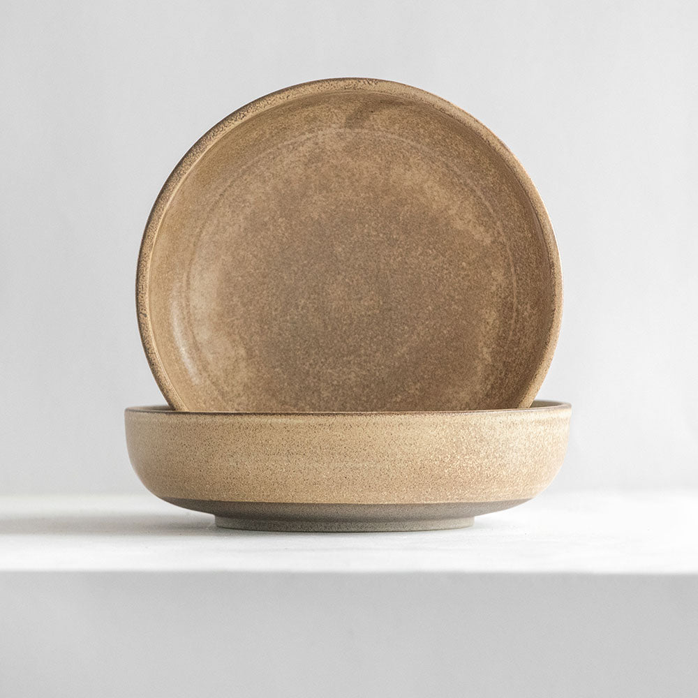 pasta bowl in warm beige