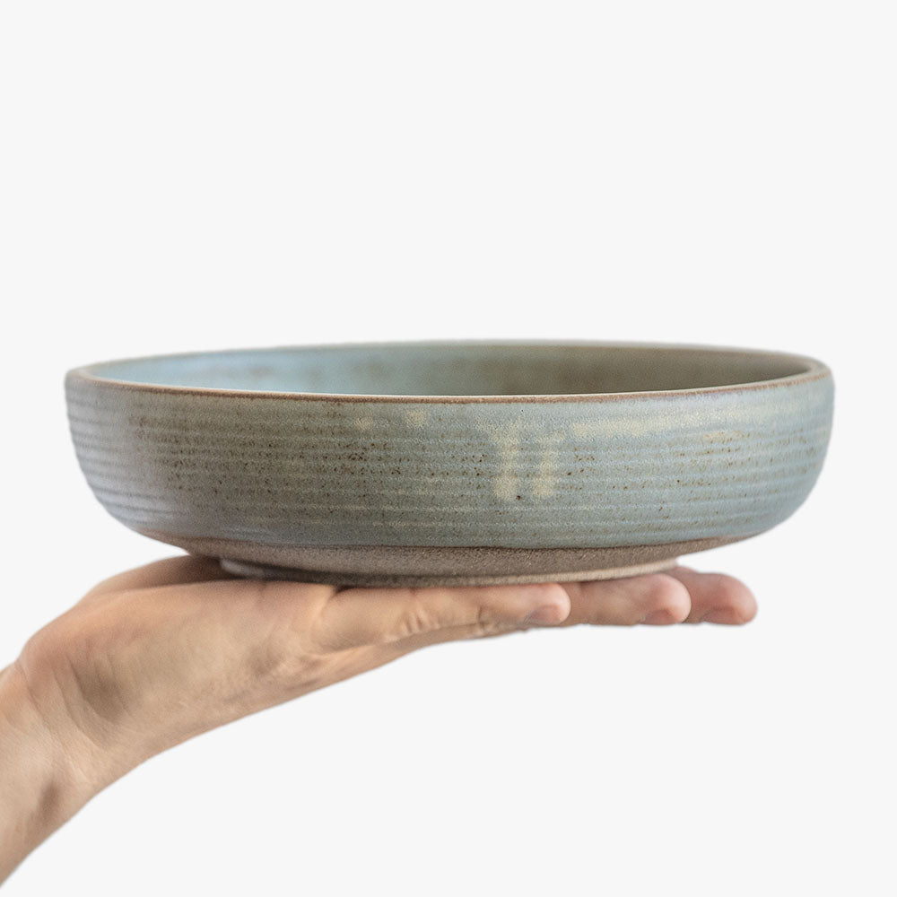 pasta bowl in grey-blue