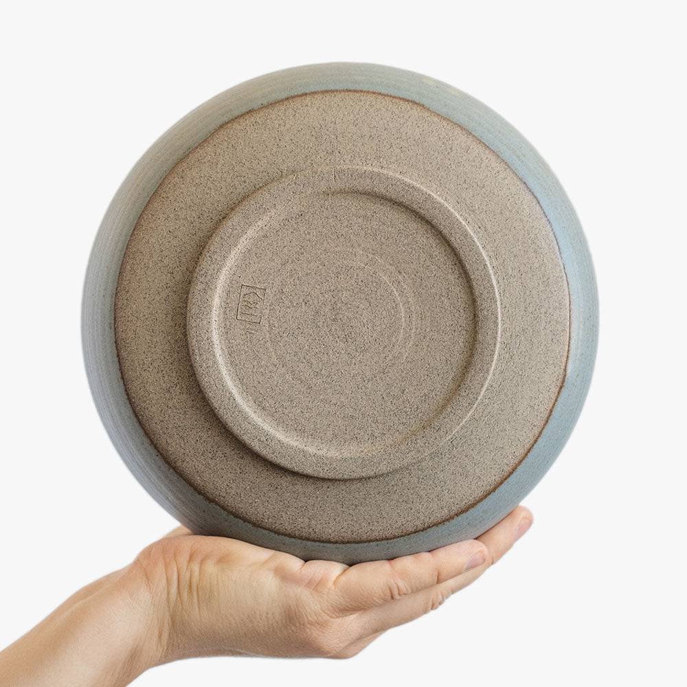 pasta bowl in grey-blue