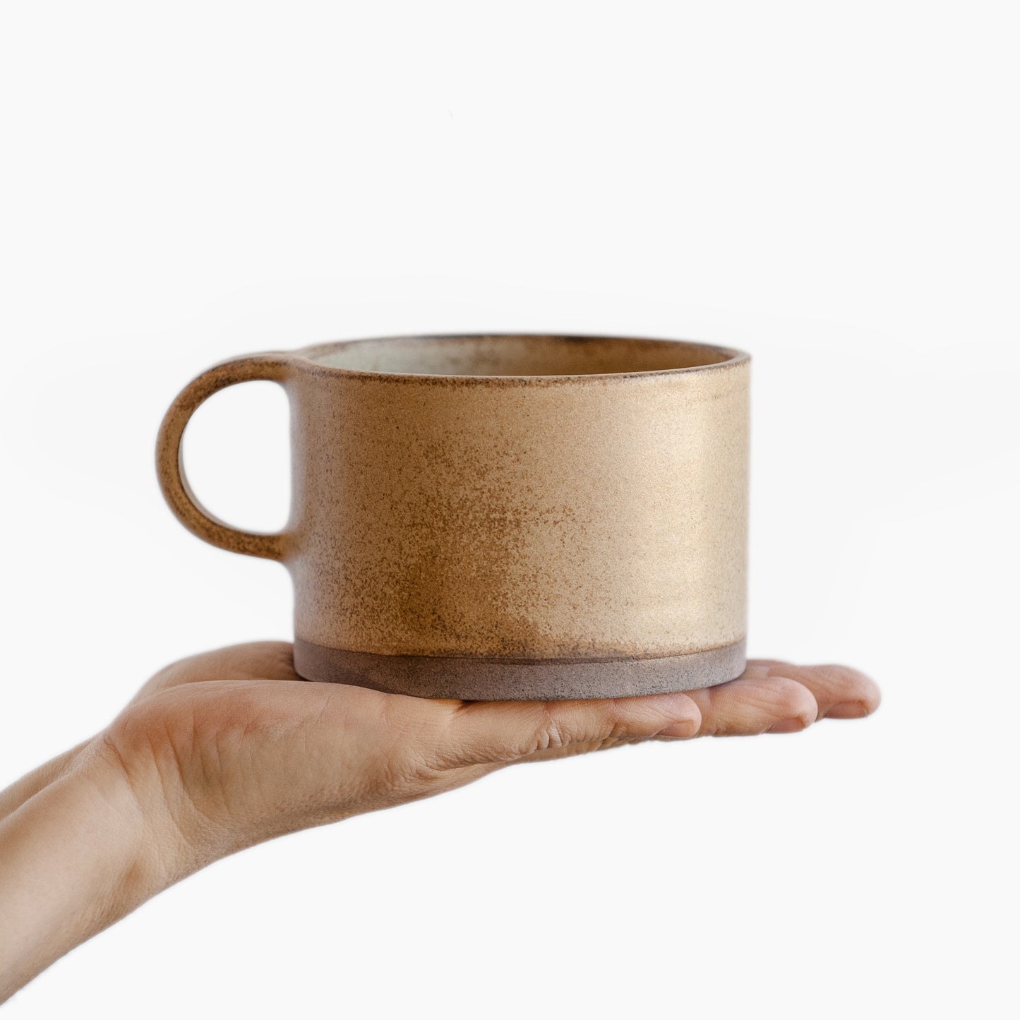 coffee or tea mug in warm beige