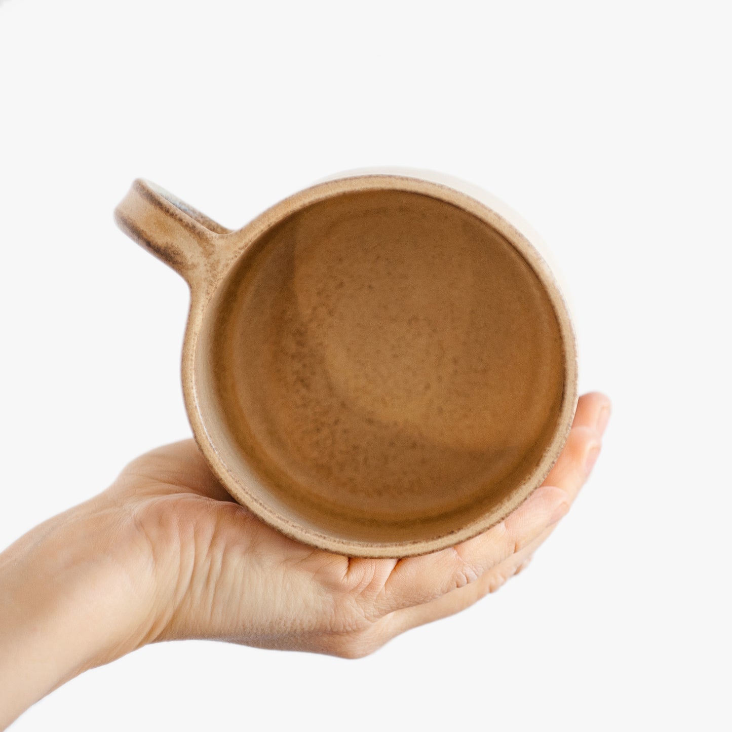 coffee or tea mug in warm beige