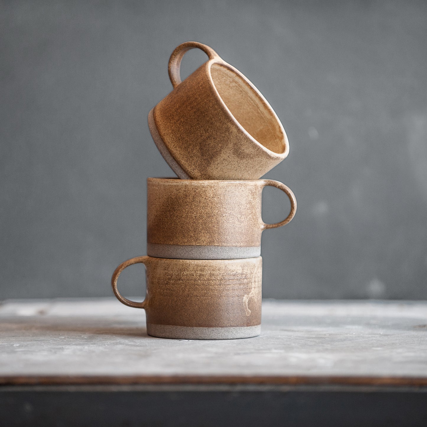 coffee or tea mug in warm beige