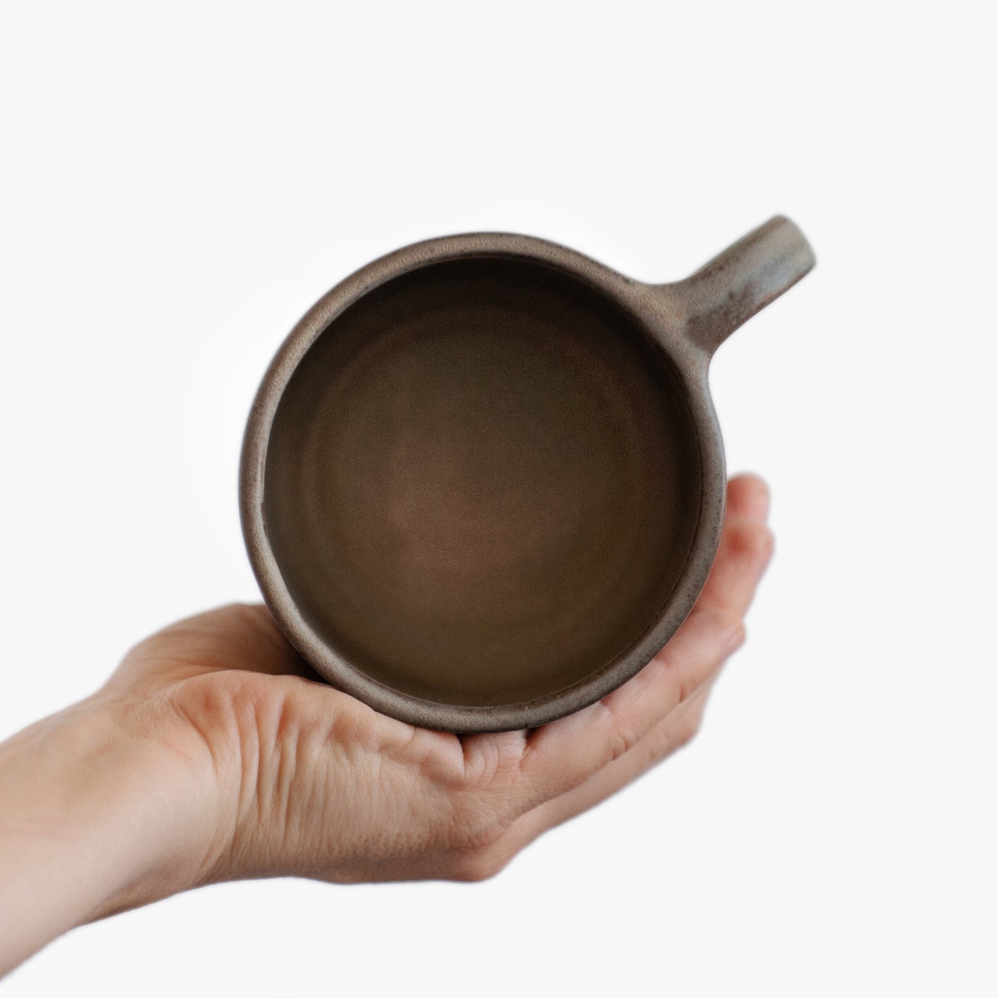 coffee or tea mug in grey-green