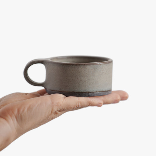 espresso cup in grey-green